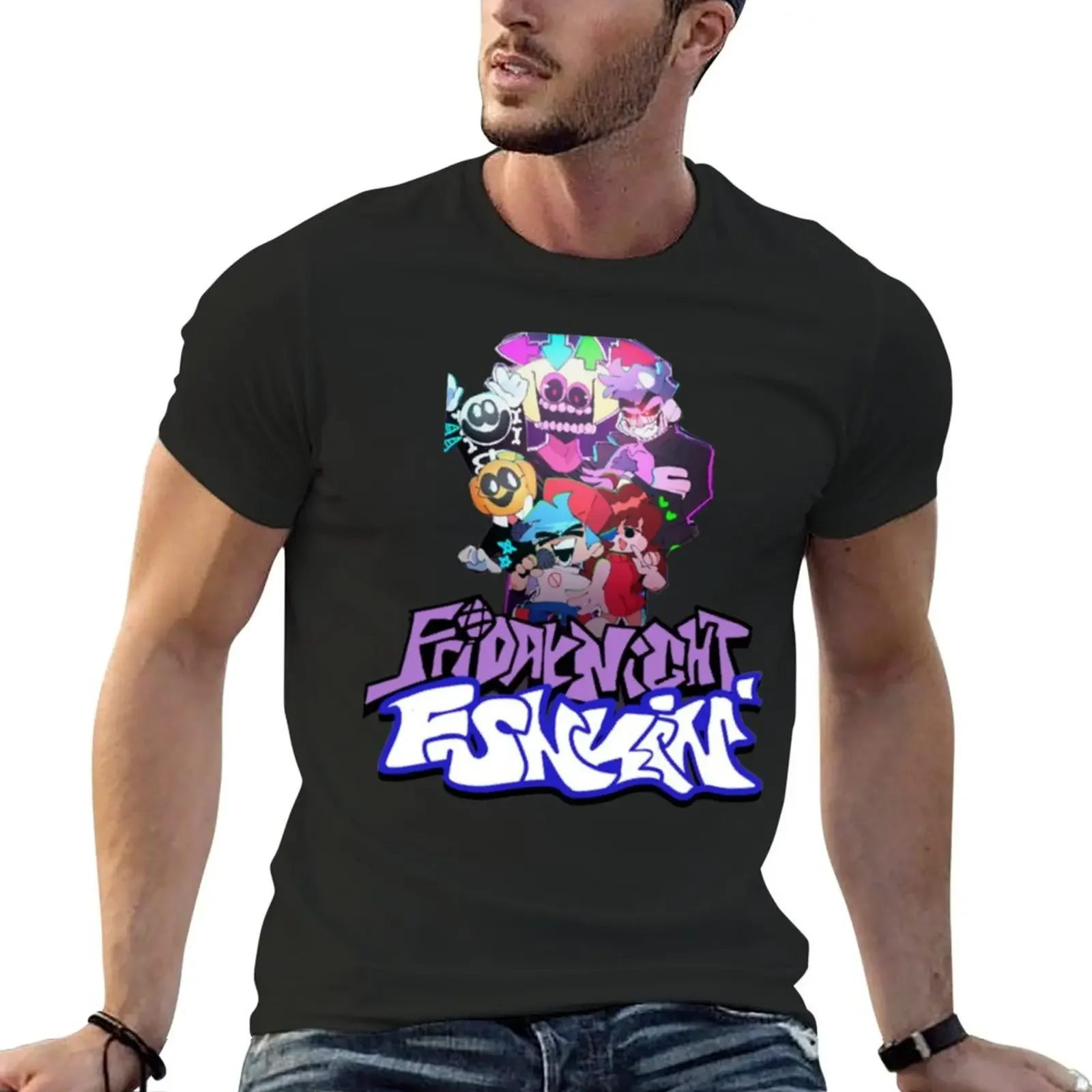 

Friday Night Funkin Characters T-Shirt plus size tops customizeds tops mens tall t shirts