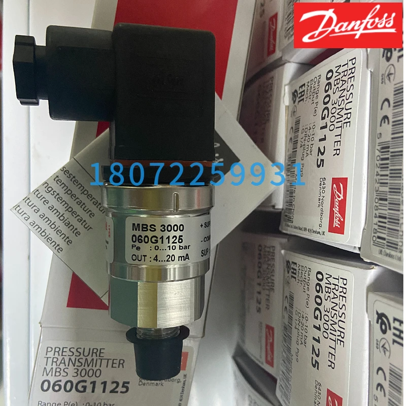 060G1125 Sensor Tekanan Danfoss Danfoss MBS3000 Pemancar Tekanan 0-10bar