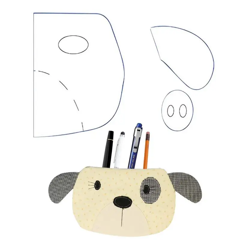 Wallet Templates For Sewing Fabric Acrylic Dog Zippered Pouch Quilting Template Art Crafts Reusable Stencils For Handicraft