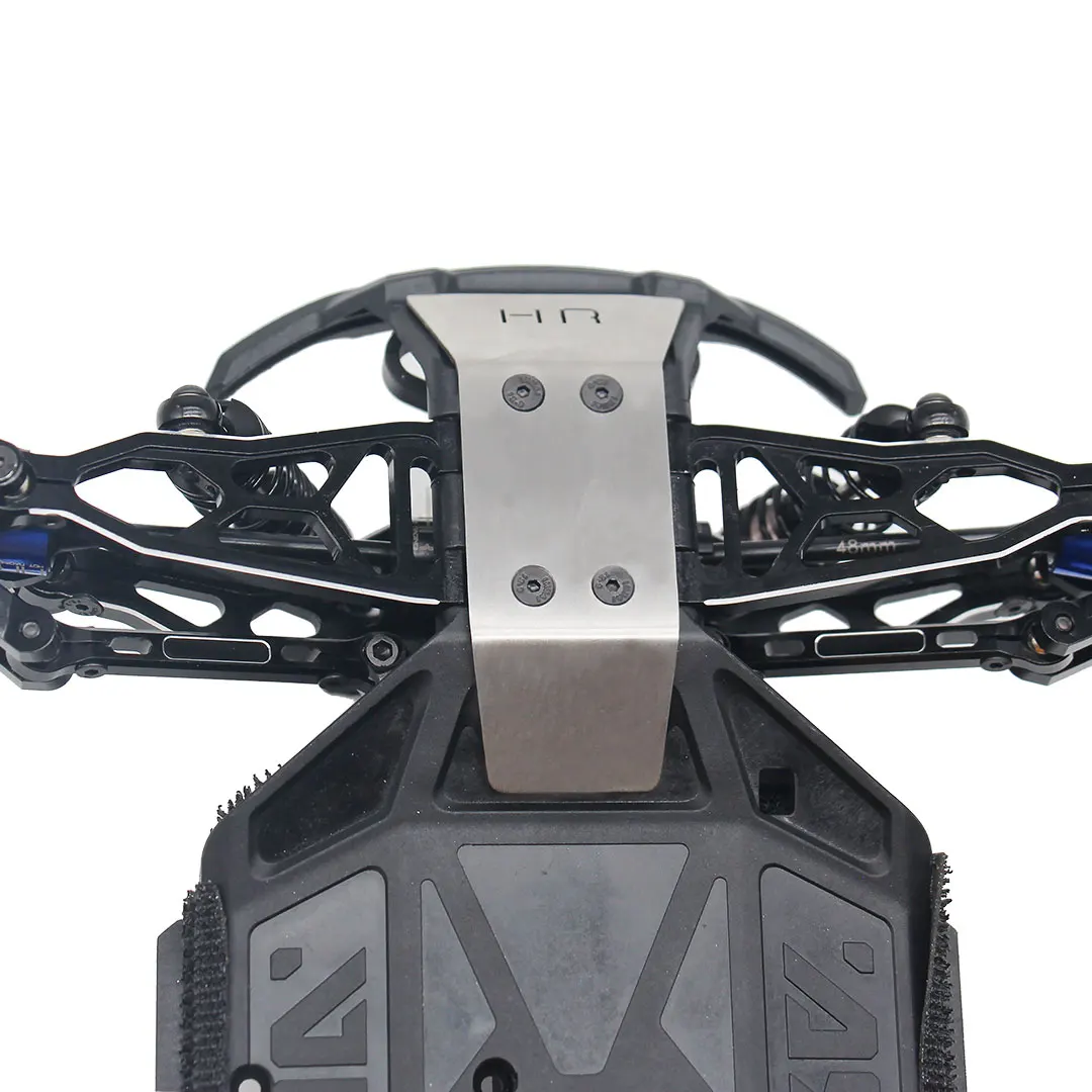 Hot Racing optional heavy duty stanles steel skid plate for use on the Arrma 1/18 Grom