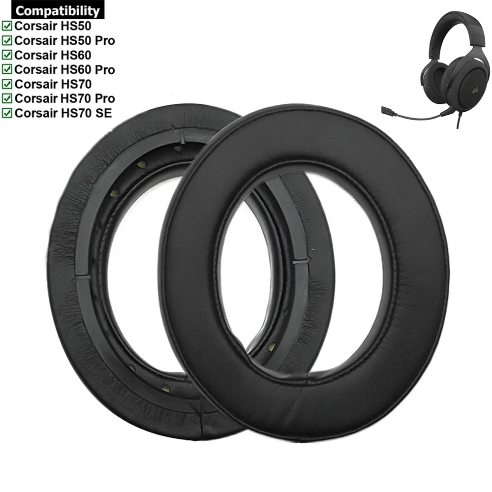 Corsair proヘッドフォン用の交換用イヤパッド,ヘッドバンド,イヤーパッド,カップ,カバー,修理部品,ゲームヘッドセット,hs50,hs60,hs70