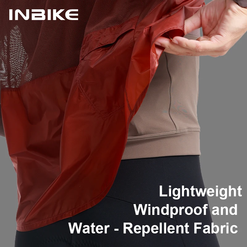 INBIKE الخريف الرجال الدراجات سترة خفيفة الوزن المحمولة يندبروف و Coldproof تنفس دراجة سترة كامل البريدي الدراجات #3