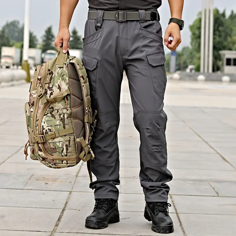 Safari Style Uomo nuovo y2k Camouflage Pantaloni completi Primavera Quick Dry Outdoor Train Streetwear Sport maschile Pantaloni cargo larghi JJ692