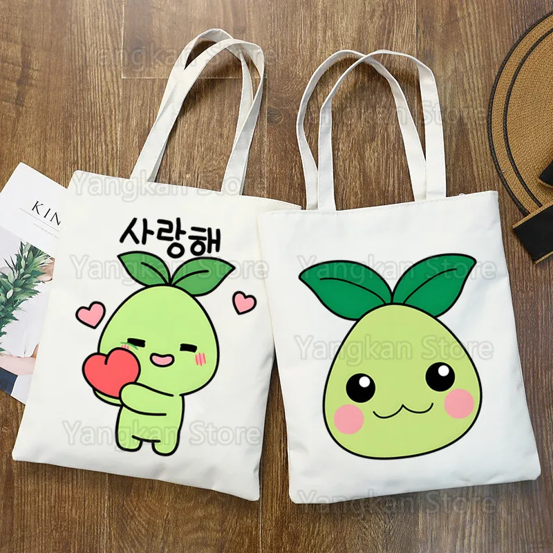 

Mokoko Lost Ark Shopping Bag Women Canvas Tote Bags Eco Cartoon Shopper Shoulder Bags