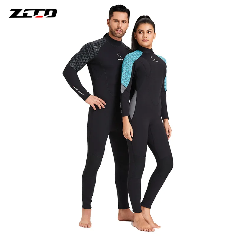 

Diving Suit3MMWarm Men's and Women's One-Piece Sunscreen and Waterproof Female Swimming Cold Winter Snorkeling Surfing Swimsuit