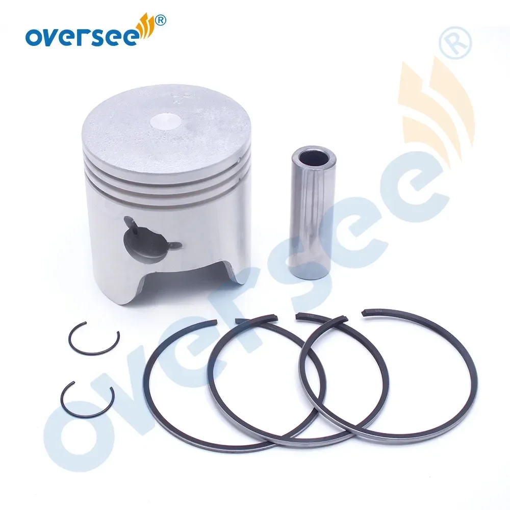 6H4-11631 Piston and 3 Rings Kit STD For Yamaha Outboard Motor 2t 40HP 50HP 3 Cylinder 6H4-11631-09-96/95 67MM