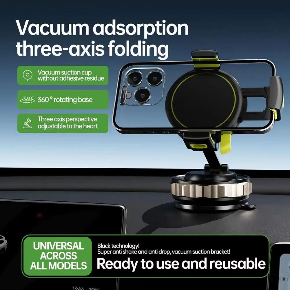 

Магнитная подставка для телефона, механическая вакуумная наноклейкая присоска, вращающаяся на 360° ° Магнитный адсорбционный кронштейн для iPhone и Z4Q9