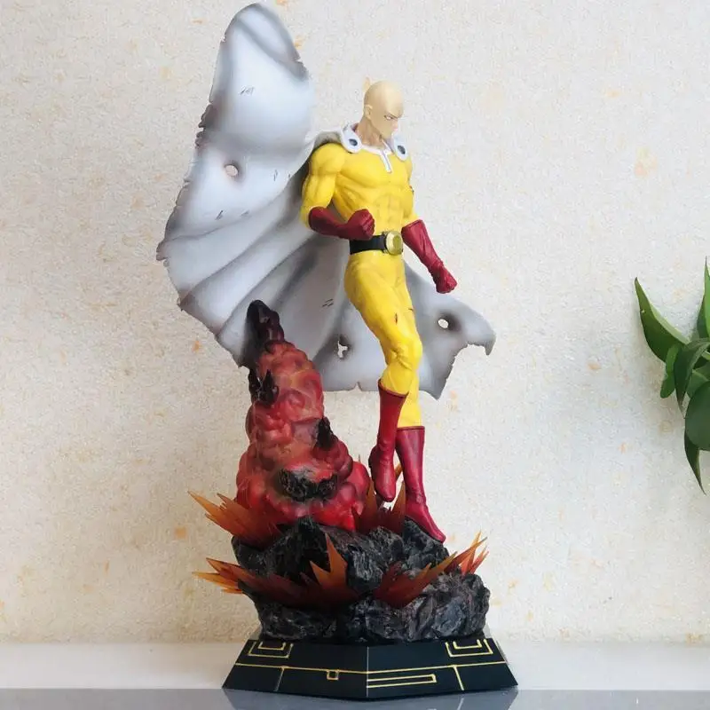 45cm ワンパンマン サイタマ ハゲマントマン アニメフィギュア モデル GK スタチュー モデル 男の子向け コレクション オーナメント ドール おもちゃ ギフト