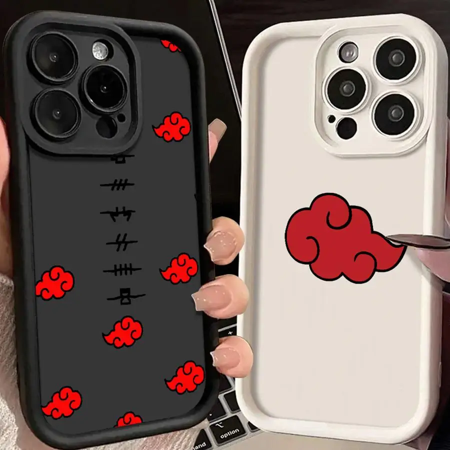 

Soft Cover Case for iPhone 11 15Pro 14+ 15 Plus 14 13Pro 16 Pro Max 16e 13 12 16+ Narutos-Akatsukis