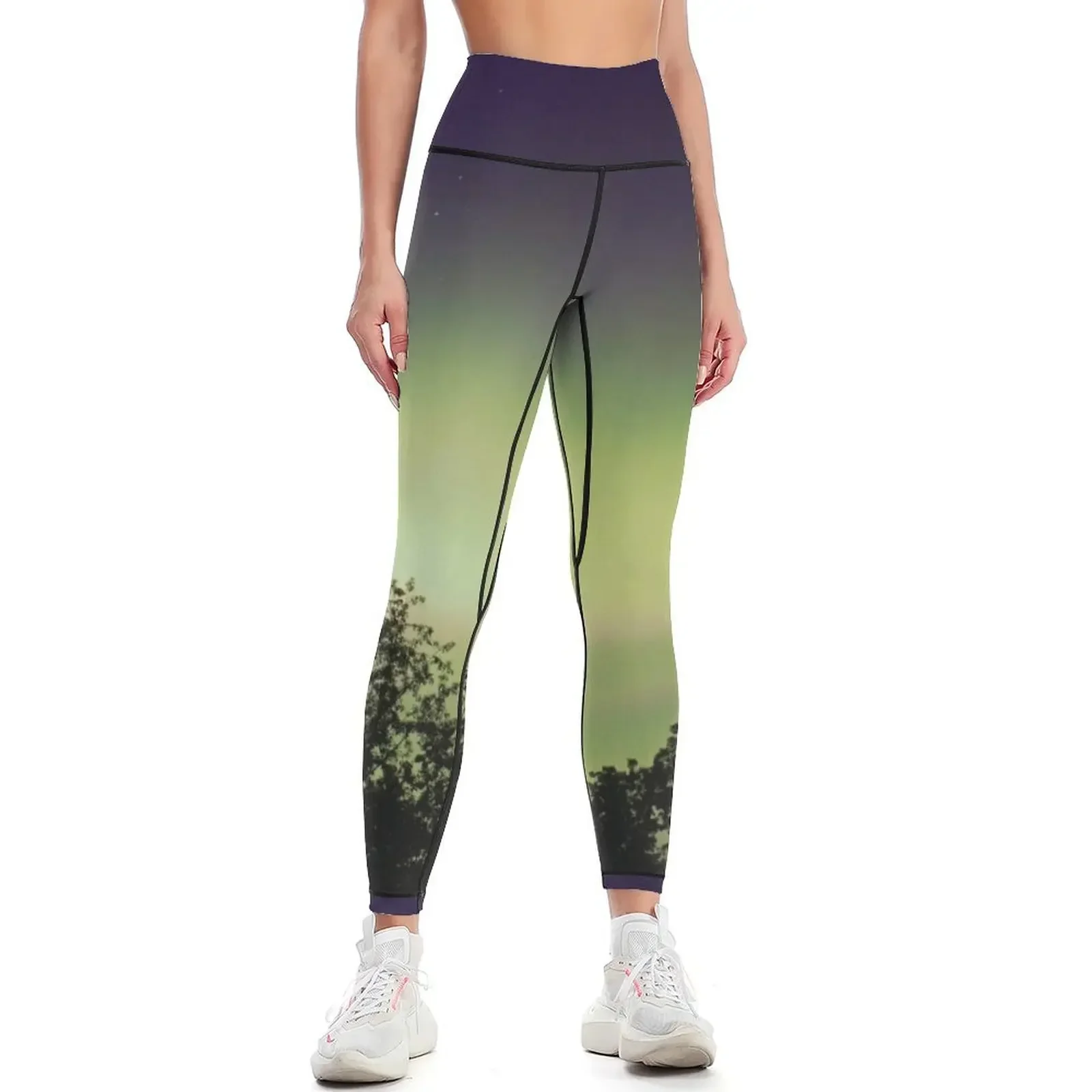 

Northern Lights Leggings jogging pants push up tights for gym sportswear woman sport pants Womens Leggings