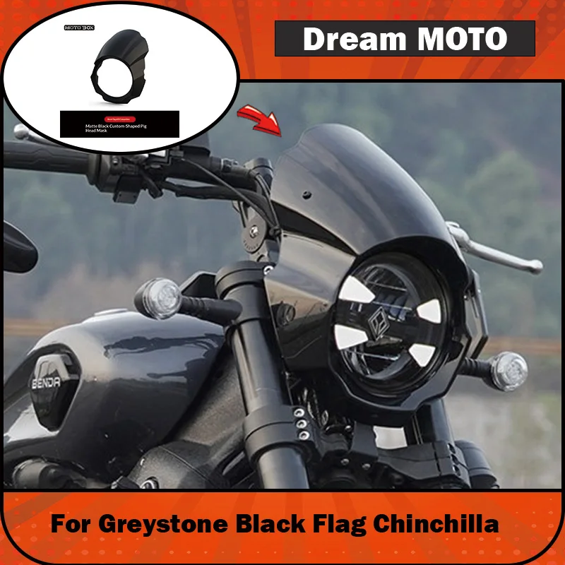 【Premium】For Graystone 250, Chinchilla 350/450, Black Flag 500/600 – modified parts including headlight covers and underbody