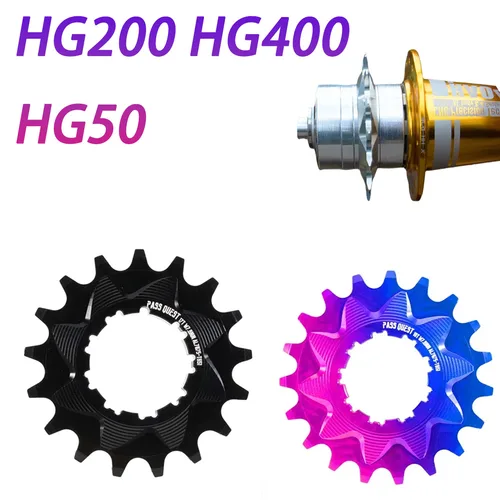 PASS QUEST-Cassette de marcha única para Shimano CS HG200 HG400 HG50, Kit de conversión de engranaje 13t 14t 16t 17T 18T, rueda libre para bicicleta de montaña