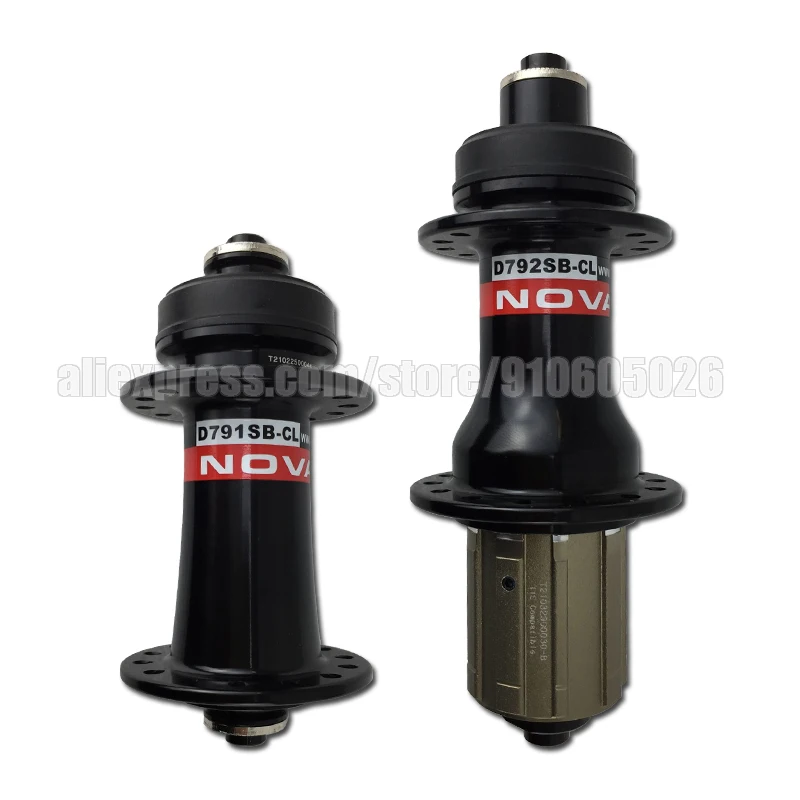 Novatec D791SB / D792SB Road/MTB Center Lock / 6-Bolt Lock Disc Brake Hub 24/28/32 Holes Shimano 9/10/11S or XD 11/12S Freehub