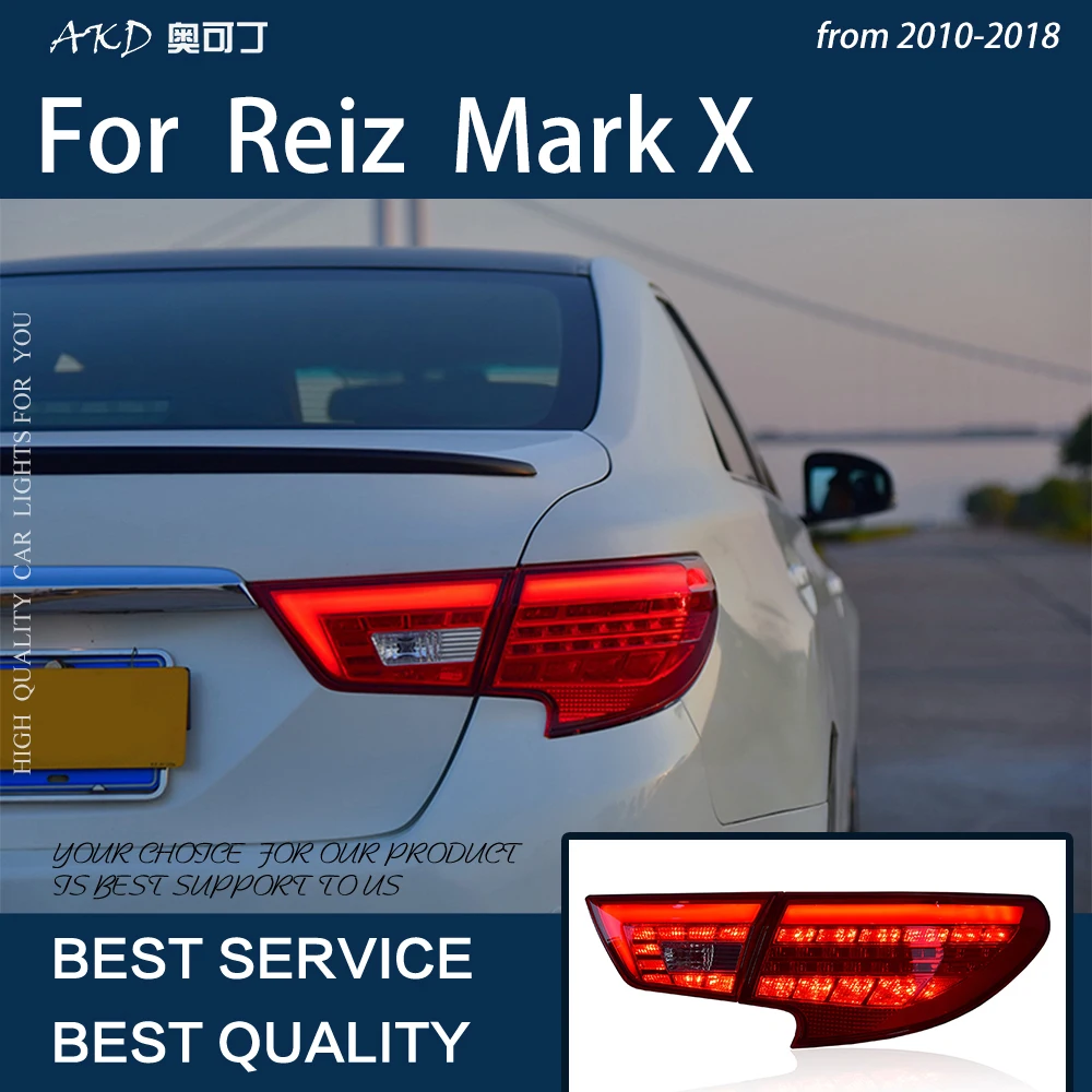 

Car Lights for Reiz Mark X 2010-Now LED Auto Taillights Upgrade Dynamic Turn Signal Highlight Brake And Reverse Rear Lamp