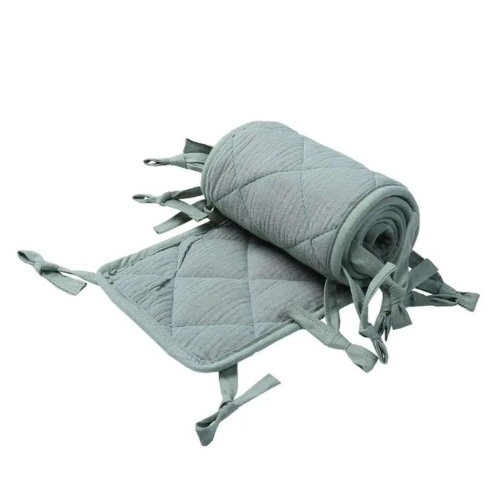 

Security Protection Anti-collision Strip Cotton Baby Crib Bumper Newborns Bedding Decor Crib Around Cushion Cot Bumpers