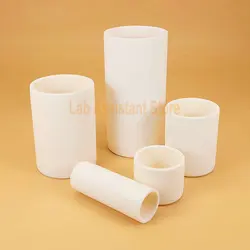 99% Alumina Corundum Crucible with High Temperature Resistance of 1600 ° C Lab 5ml-1000ml Muffle Furnace Cylindrical Crucible