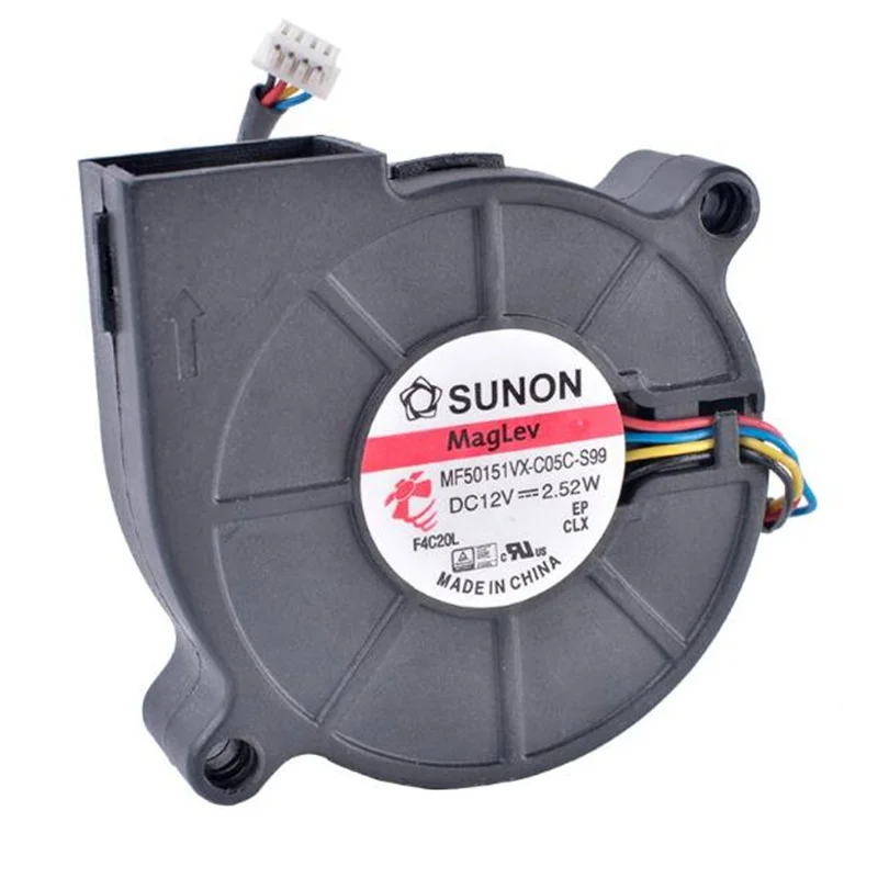 SUNON MF50151VX-C05C-S99 5cm 5015 12V 2.52W 4 선 프로젝터 송풍기 팬