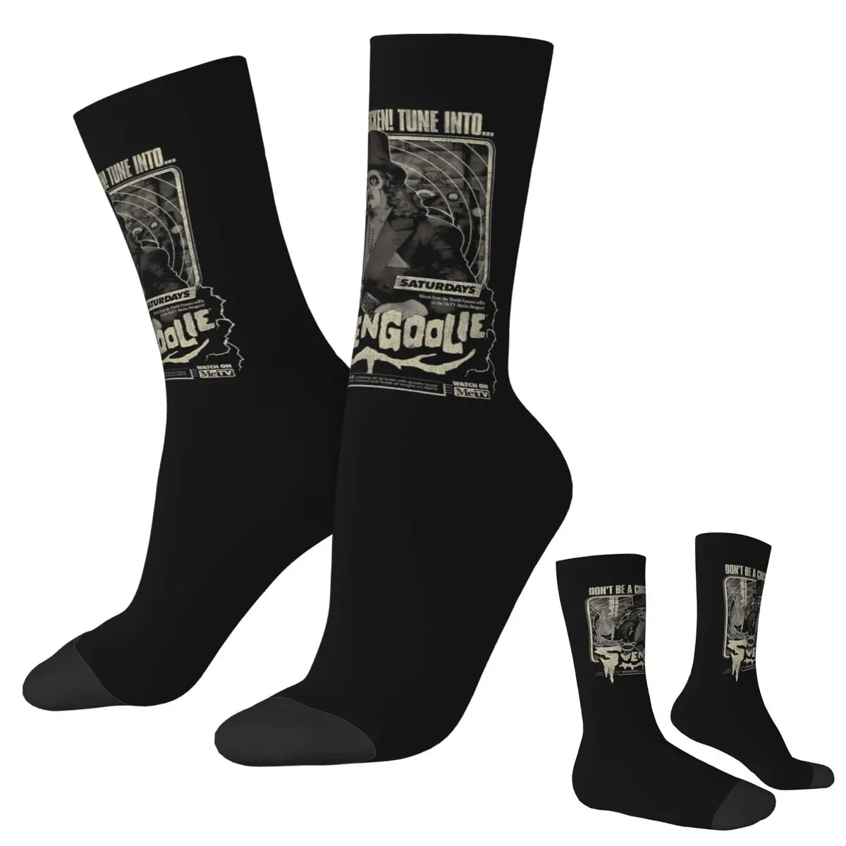 

Dont Be A Chicken Svengoolie Socks Harajuku Super Soft Stockings All Season Long Socks Accessories for Man's Woman's Christmas