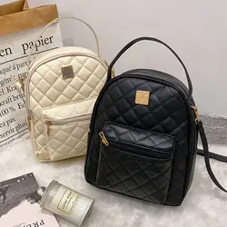 Women's Handbag Single Shoulder Crossbody Bag Double Shoulder Backpack Fashion All-matching Large Capacity Leisure Backpack