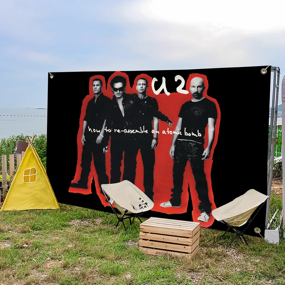 How To Dismantle An Atomic Bomb Band U2 flag For Picnic Party Art Home Decoration Outdoor Camping Banner