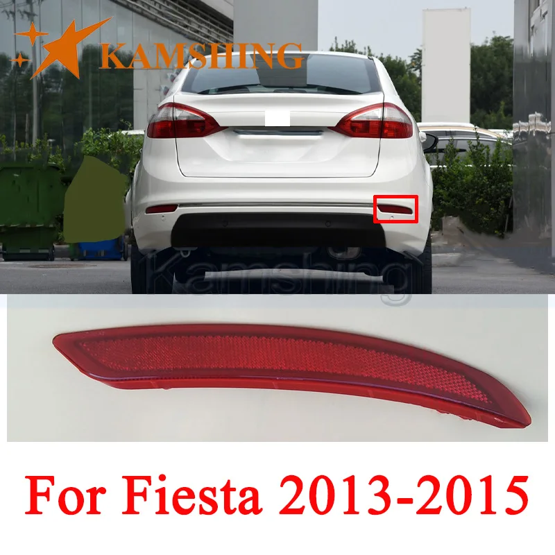 

CAPQX For Rear Bumper Fog Light Brake Light For Ford Fiesta 2013 2014 2015 Sedan Reflector Light Fog Lamp Foglight Foglamp
