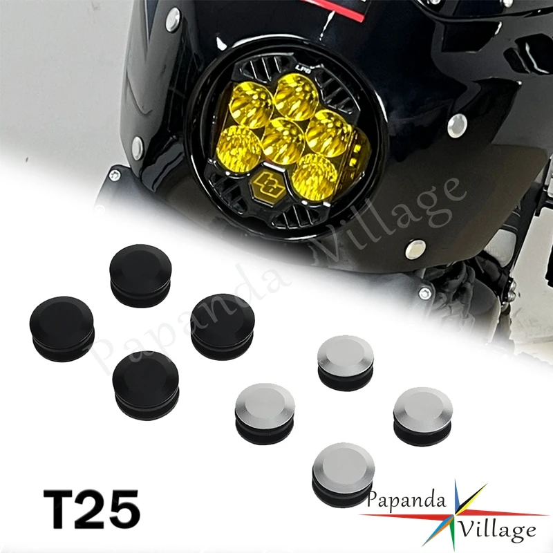 Carenado de parabrisas de motocicleta con protectores de mano, tornillos T25, insertos de buje para Harley Street Bob Electra Glide Street Glide