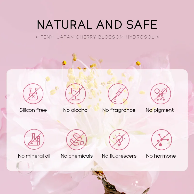 Sakura Face Toner Deep Hydrating Moisturizing Oil Control Facial Skin Care Cherry Blossom Water Nourishing Water 100ml