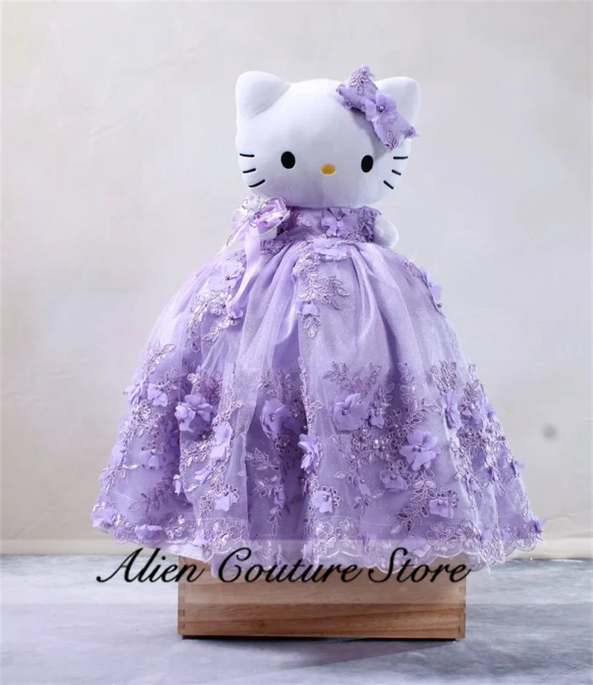 Purple Special Link For Personalized Quinceanera Teddy Bear Dress Bead Pearls Appliques Mini Dress Bear Not Included Customized 