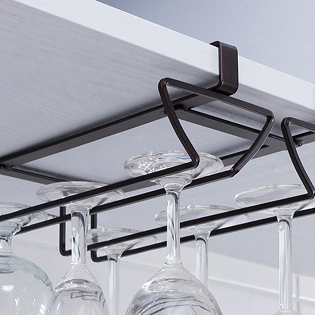 

1Pcs Premium Iron Red Wine Glass Holder Simple Compact Design Easy Draining Drying Multifunctional Shelf Living Room Bedroom