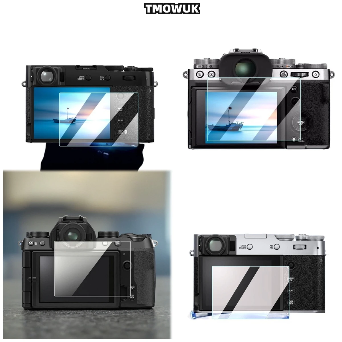 

For Fujifilm XT-5 XT-4 R50 R8 XS10 X-100V Pro3, Full Coverage Tempered Glass, Smooth Touch Experience.