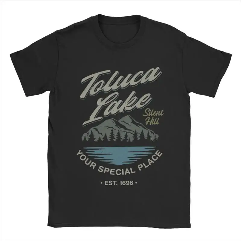 Camiseta Toluca Lake Silent Hill para hombre, ropa de algodón puro, novedad