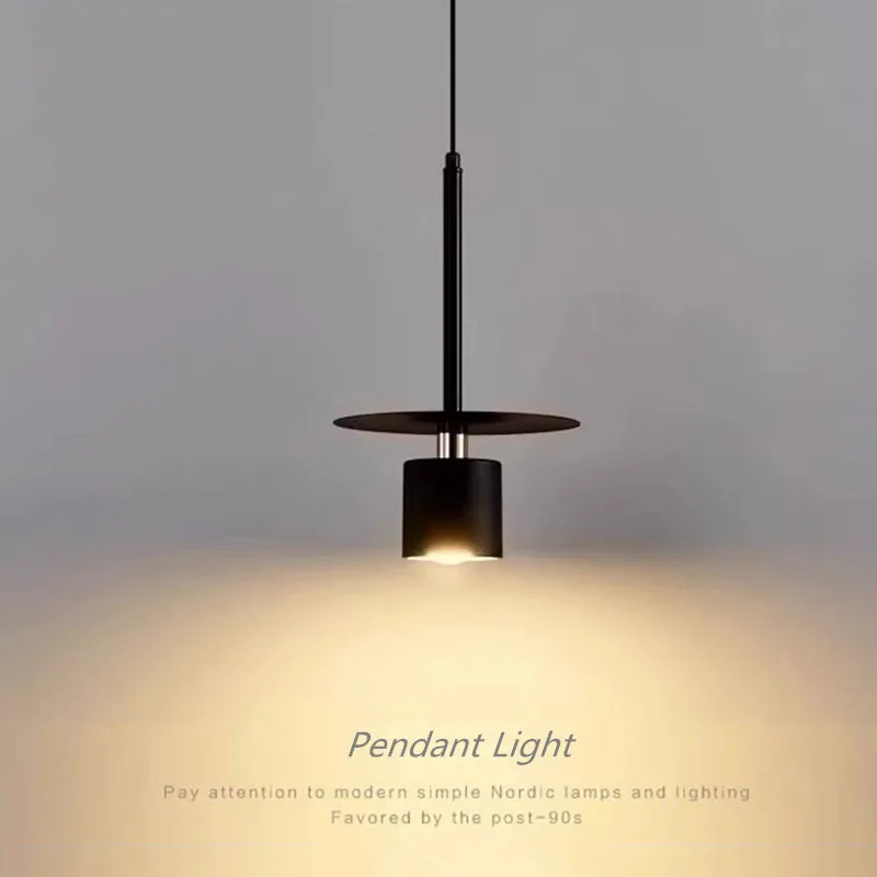 Modern Black Iron Pendant Lights Living Room Bedroom Bedsid…
