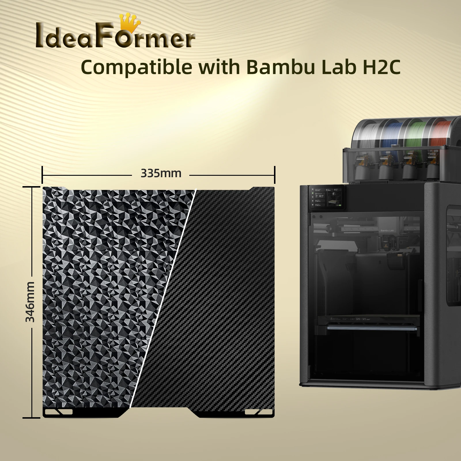 

Двусторонняя гладкая печатная пластина PEO/PET высокого качества для 3D-принтера Bambu Lab H2C, запчасти для 3D-принтеров