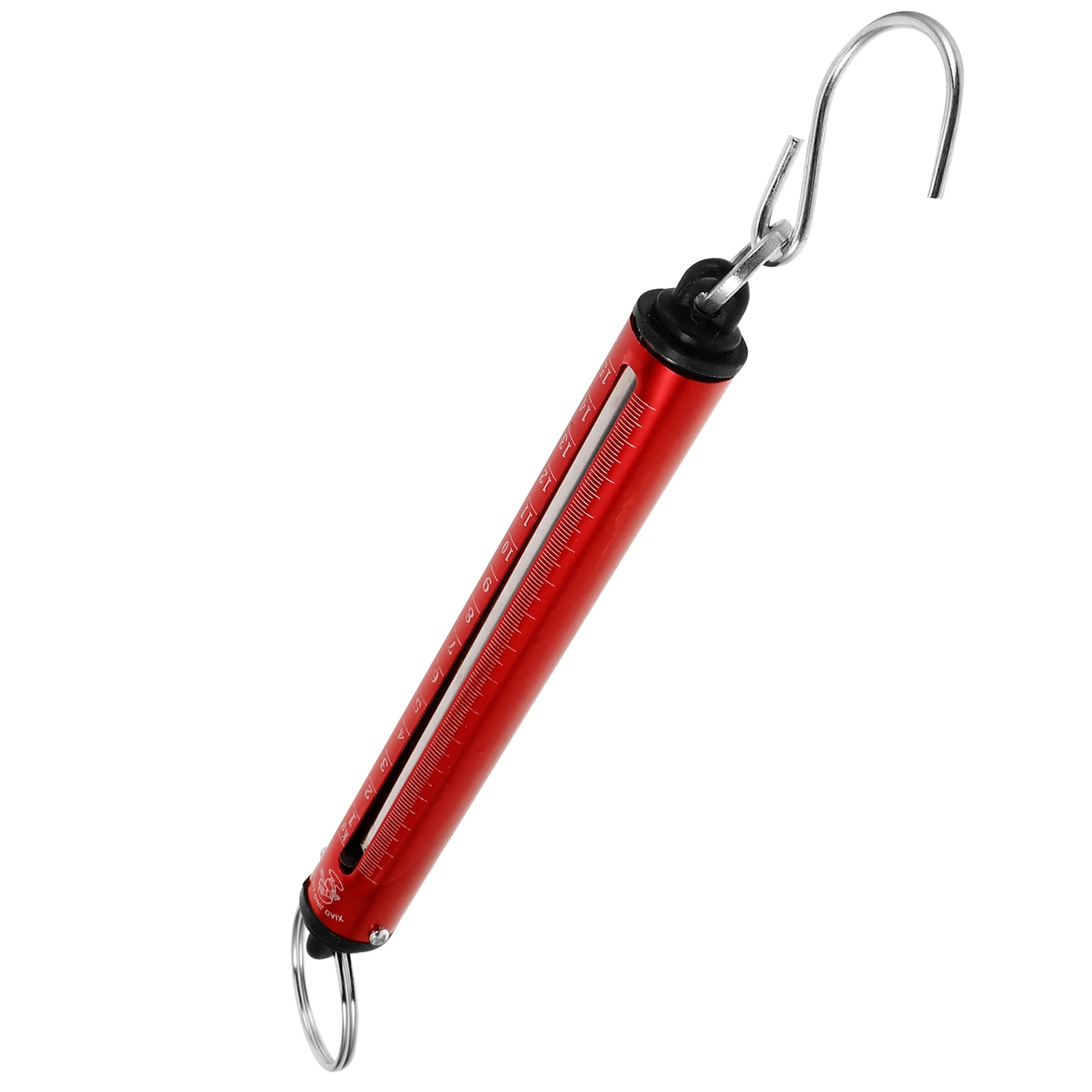 

Portable Handheld Spring Scale Red Stainless Steel Mechanical Balance Fishing Weighing Luggage Vegetable Mini Scale Hanging