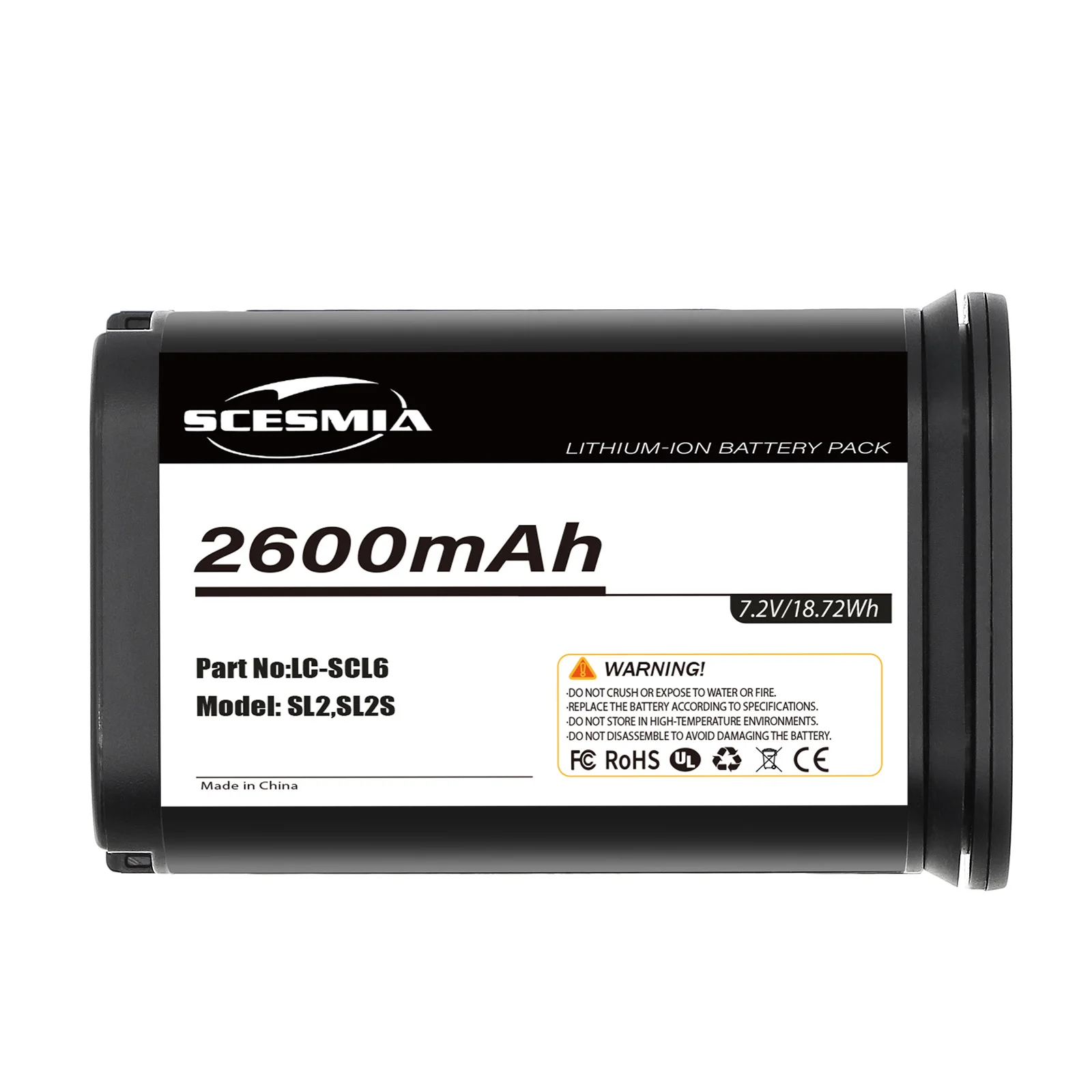 

Аккумулятор для камеры 7.2V 2600mAh CS-BDL200MC (аналог 19 531, BP-SCL6, LC-SCL6) для Leica Q2, Q3, SL2, SL2S