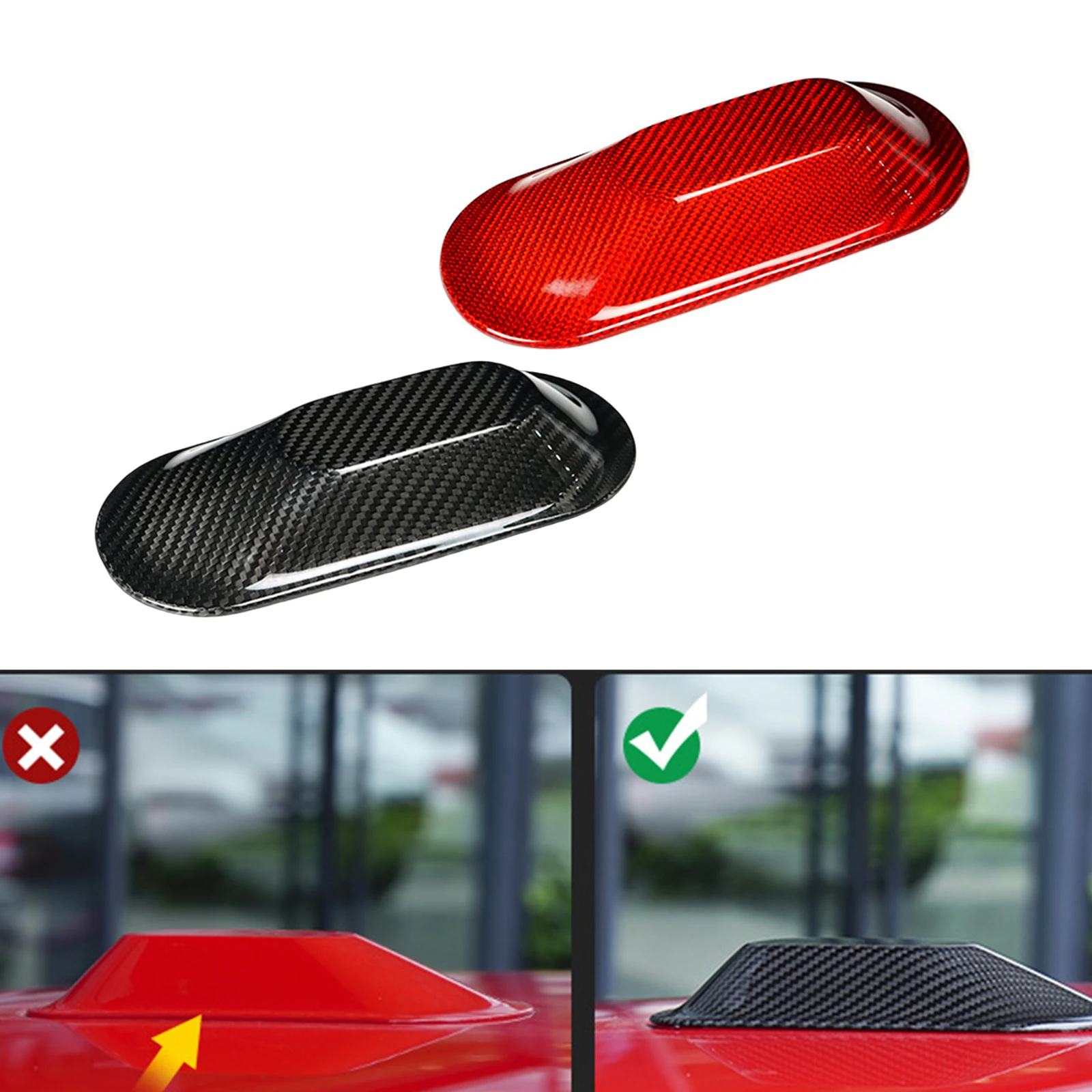 

1pc Car Exterior Roof Shark Fin Antenna Cover Trim Aerial Shell Antennae Cap For Mini Cooper S E SE JO1 EV J05 Aceman 2024-2025
