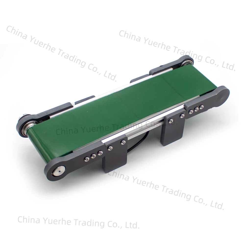 

Electric Desktop Conveyor Belt Speed Adjustable DIY Elevator Model Friction Experiment Device 0-116RPM 100x350MM