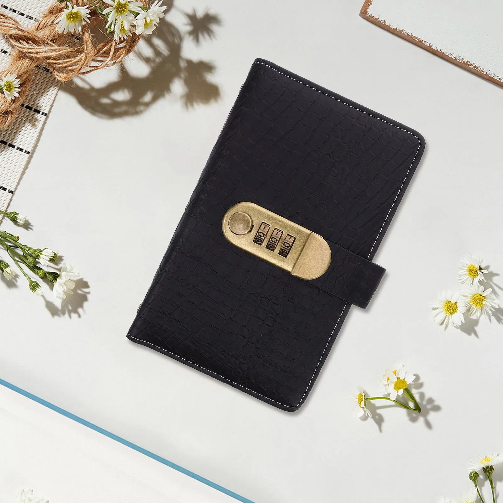 

Saving Challenge Binder PU Cover Password Lock Cash Binder 100 Envelopes Budget Planner Organizer Financial Goals Tracker