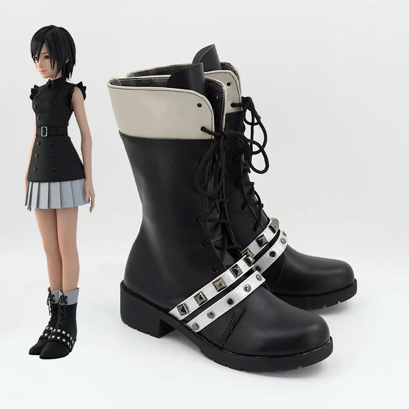 Xion 코스프레 신발 애니메이션 KH3 코스프레 소품 PU 가죽 신발 할로윈 카니발 부츠 맞춤 제작
