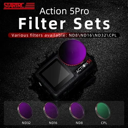 STARTRC Voor DJI Action 5 Pro Camera Lens Filter Kit CPL UV ND8 ND16 ND32 ND Filter Set voor DJI Osmo Action 5 Pro Accessoires