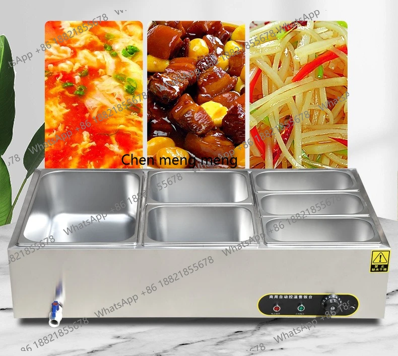 

Настольный коммерческий шкаф из нержавеющей стали, стол продаж, защитная крышка, изоляционный шкаф для еды, утолщенная нержавеющая сталь