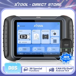 XTOOL D8S Full System Car Diagnostic Tools Upgraded of XTOOL D7S Automotive Scanner ECU Coding Bidirectional 38 Services CAN FD