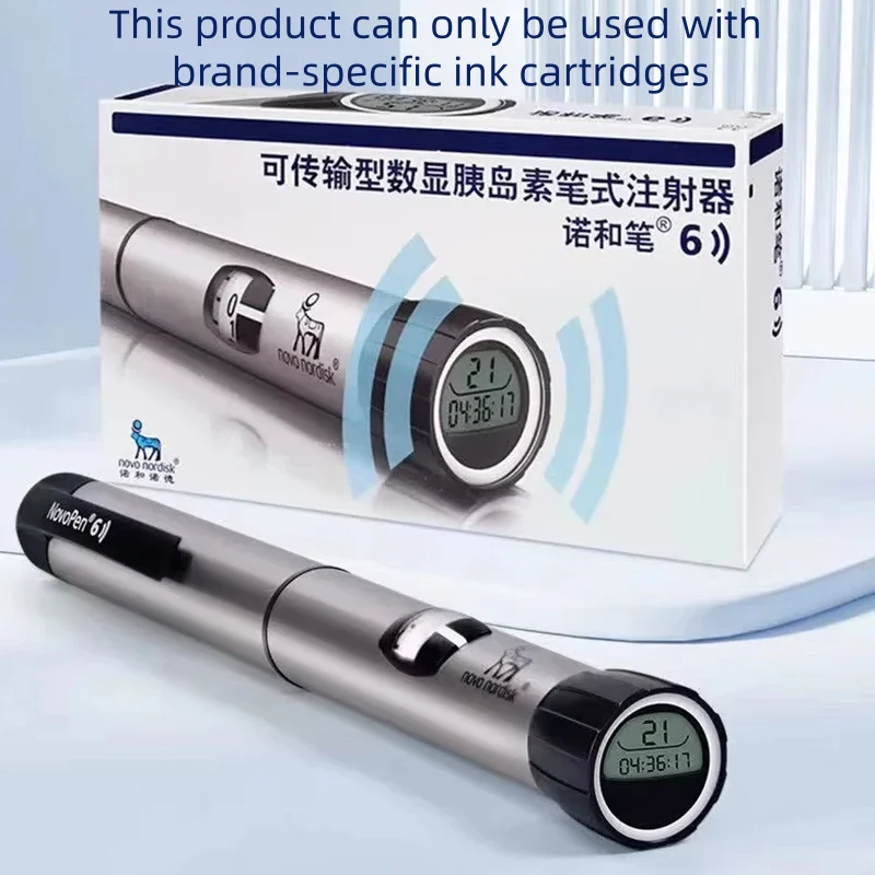 stylo-a-insuline-intelligent-novopen-6-de-novo-nordisk-injecteur-portable-reutilisable-pour-cartouches-novo-nordisk-penfill-de-3-ml