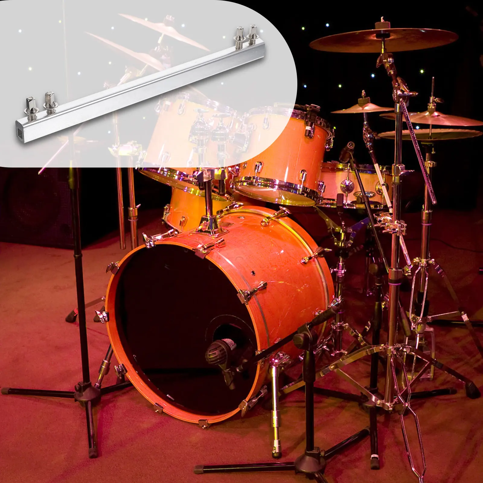 

Bass Drum Pedal Drive Shaft Connecting Rod Accessories for Drums Musical Instrument Supplies Drum Linkage Round