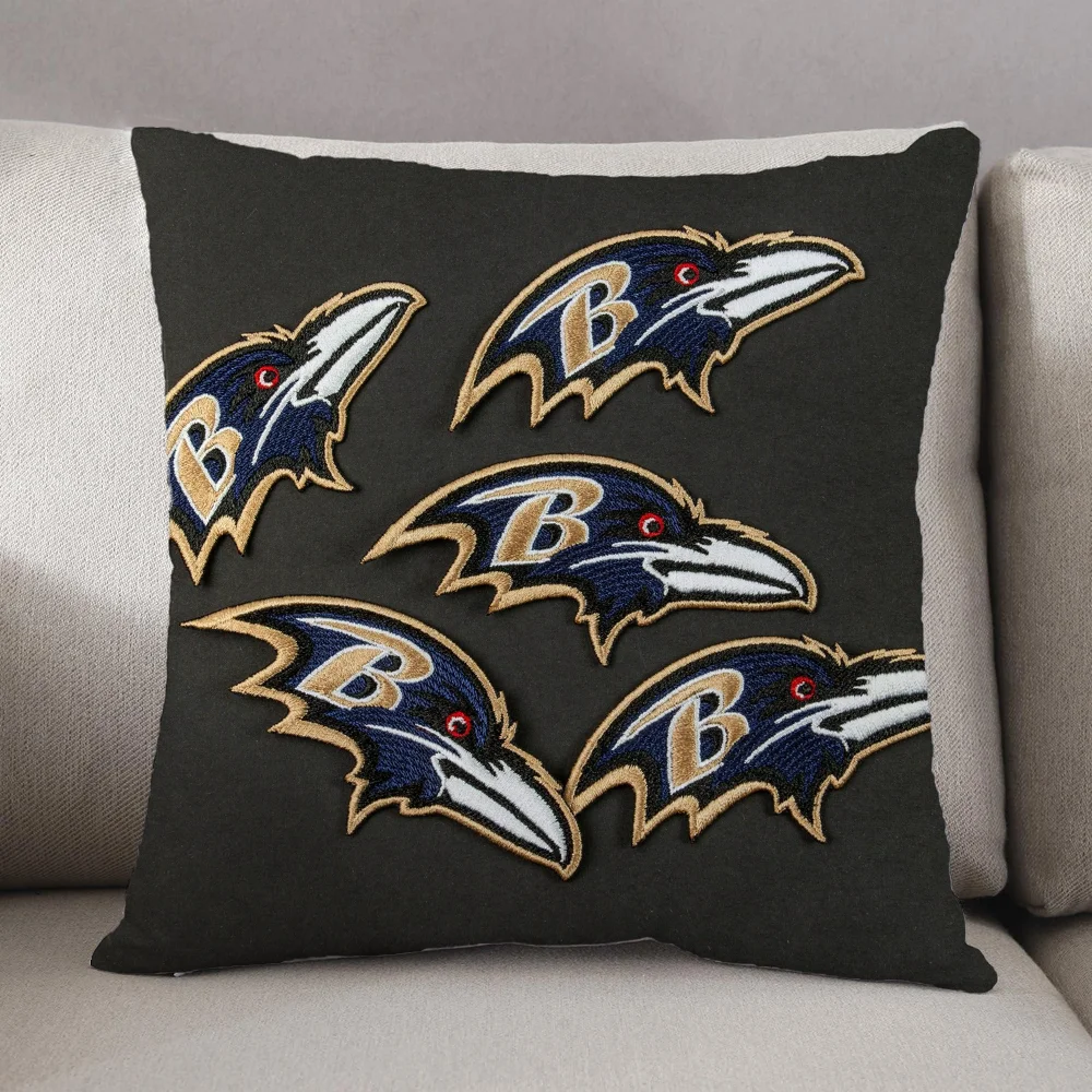 Fodere per cuscini cuscino decorativo Baltimore Ravens cuscini decorativi per la casa e la decorazione per la copertura dei cuscini del divano 45x45