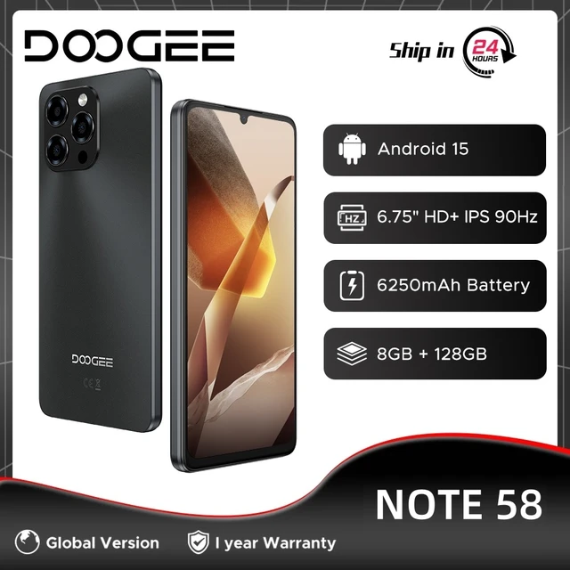 Smartphone DOOGEE Note 58 Global Version