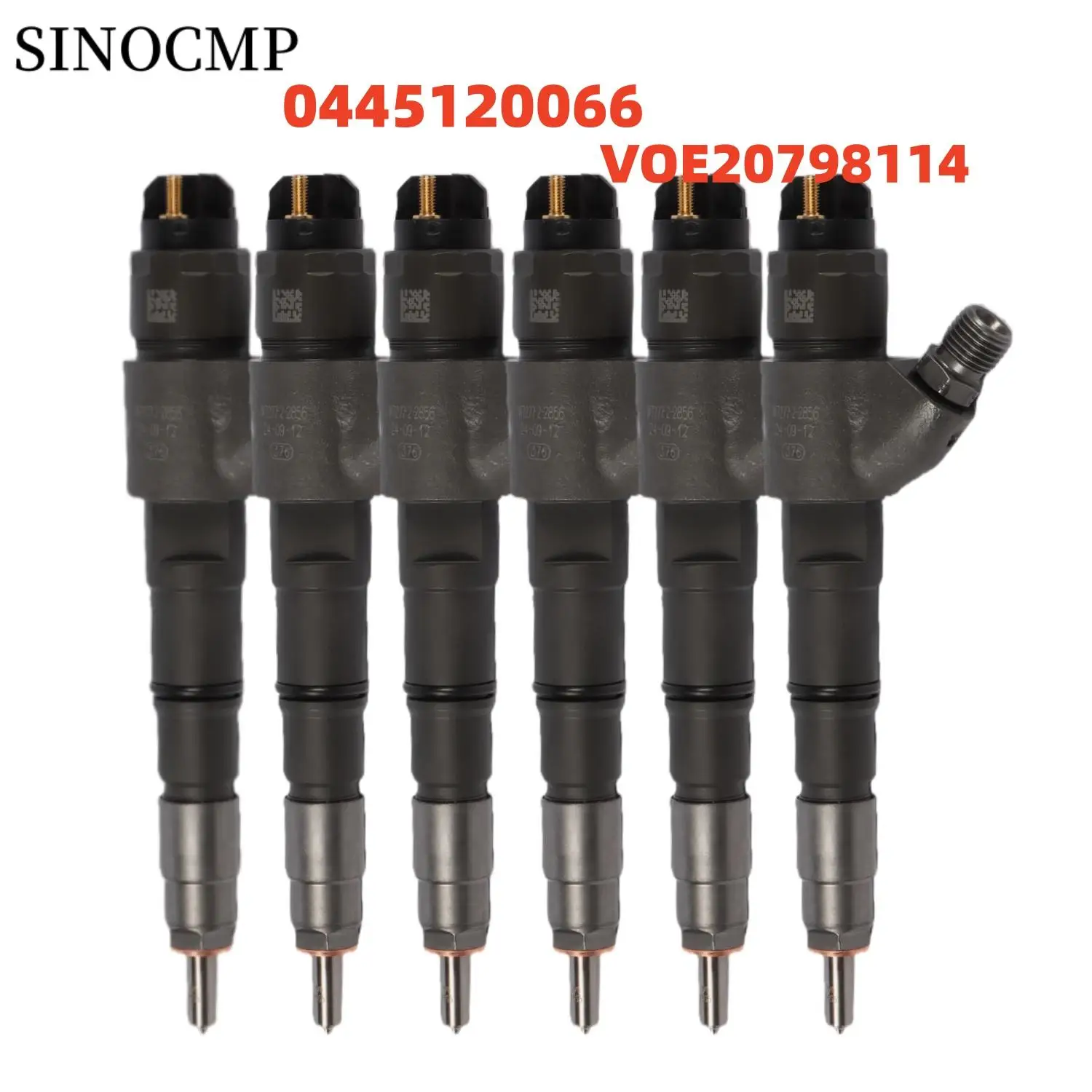

6 шт. топливная форсунка VOE20798114 20798114 0445120066 для Volvo EC240B EC290B мотор-грейдер G900 Запчасти для экскаваторов Bosch
