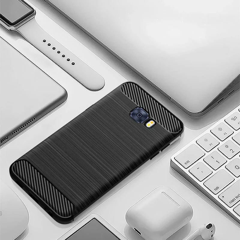 Case For Samsung Galaxy C5 / C5Pro Case Silicone TPU Bumper Shockproof Carbon Cover for Samsung Galaxy C5 Pro C5000 C5010 C5018