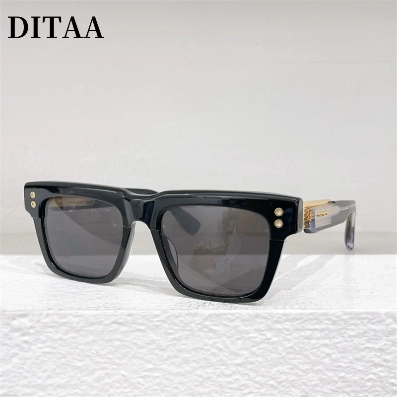 DTS434 WARTHEN RAKETO Luxury Designer Rectangle Acetate Alloy Retro Men Sun Glasses 2024 Fashion Women's Outdoor Eyewear Shades