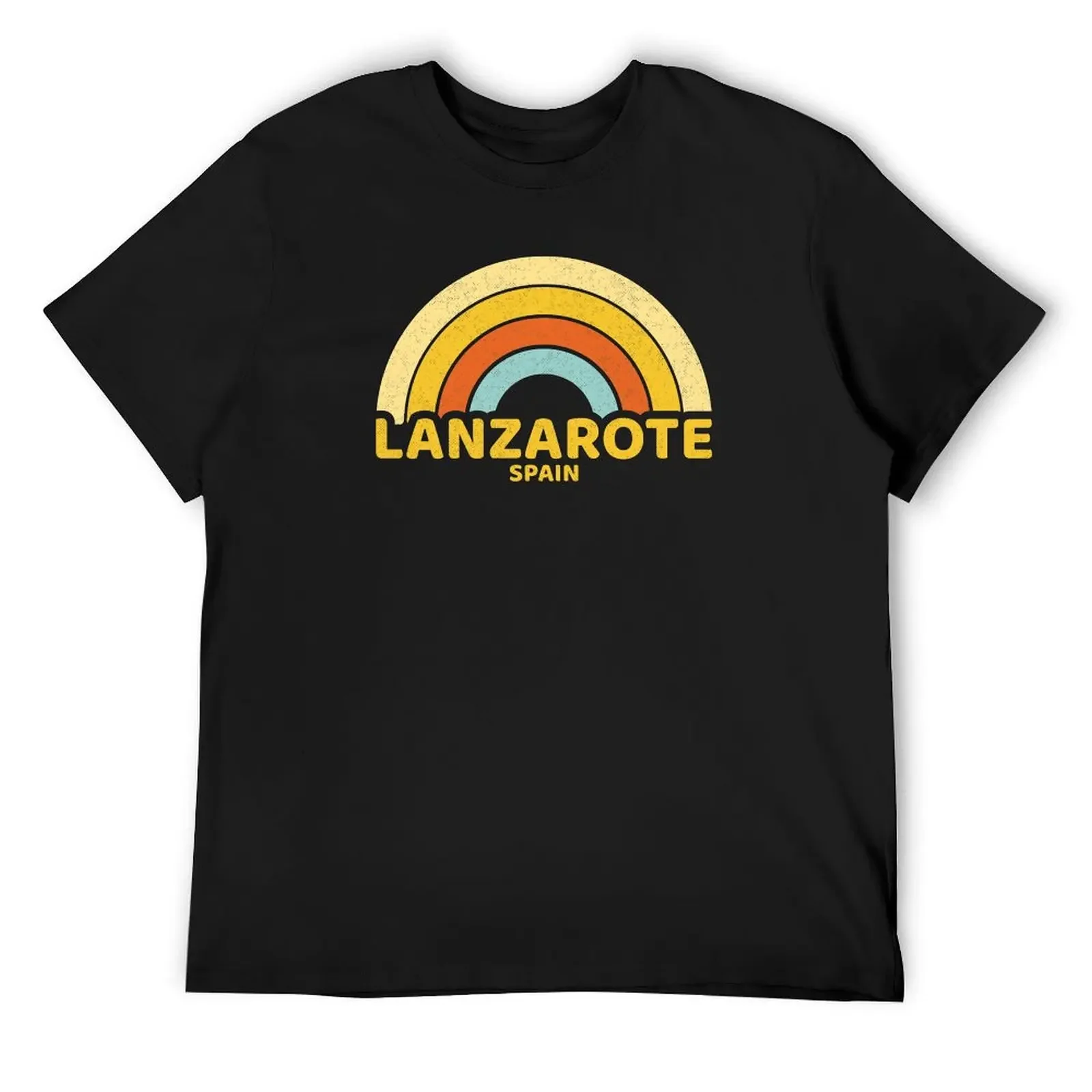 Retro Lanzarote Spain T-Shirt summer tops summer top anime clothes cute tops men t shirt